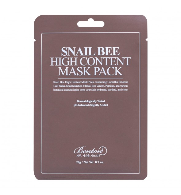 BENTON Snail Bee High Content Mask 20g